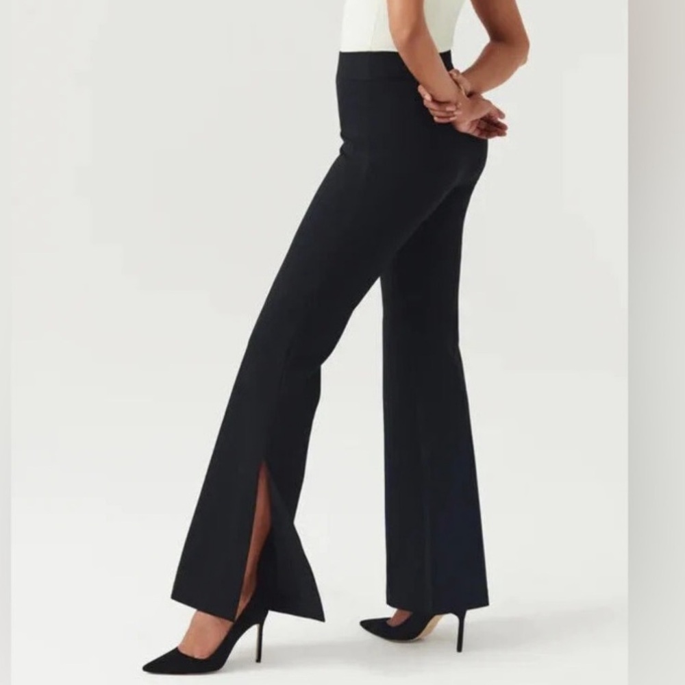 SPANX The Perfect Double Slit Flare Knit Ponte Pants